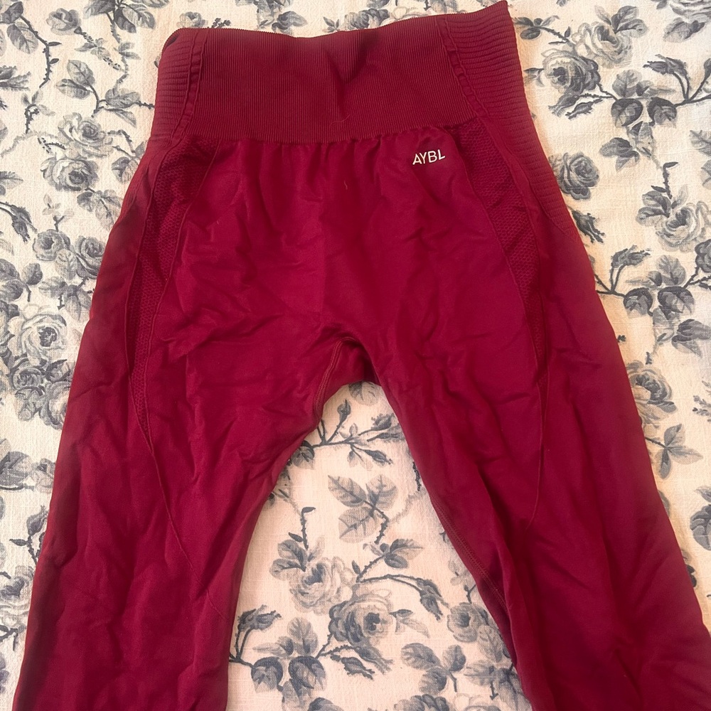 AYBL Red High-Waisted Leggings